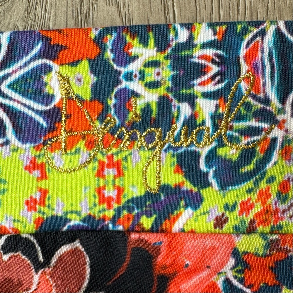 Desigual Johanna Vibrant Floral Indie Bohemian Colorful Leggings Size Medium - Picture 5 of 15